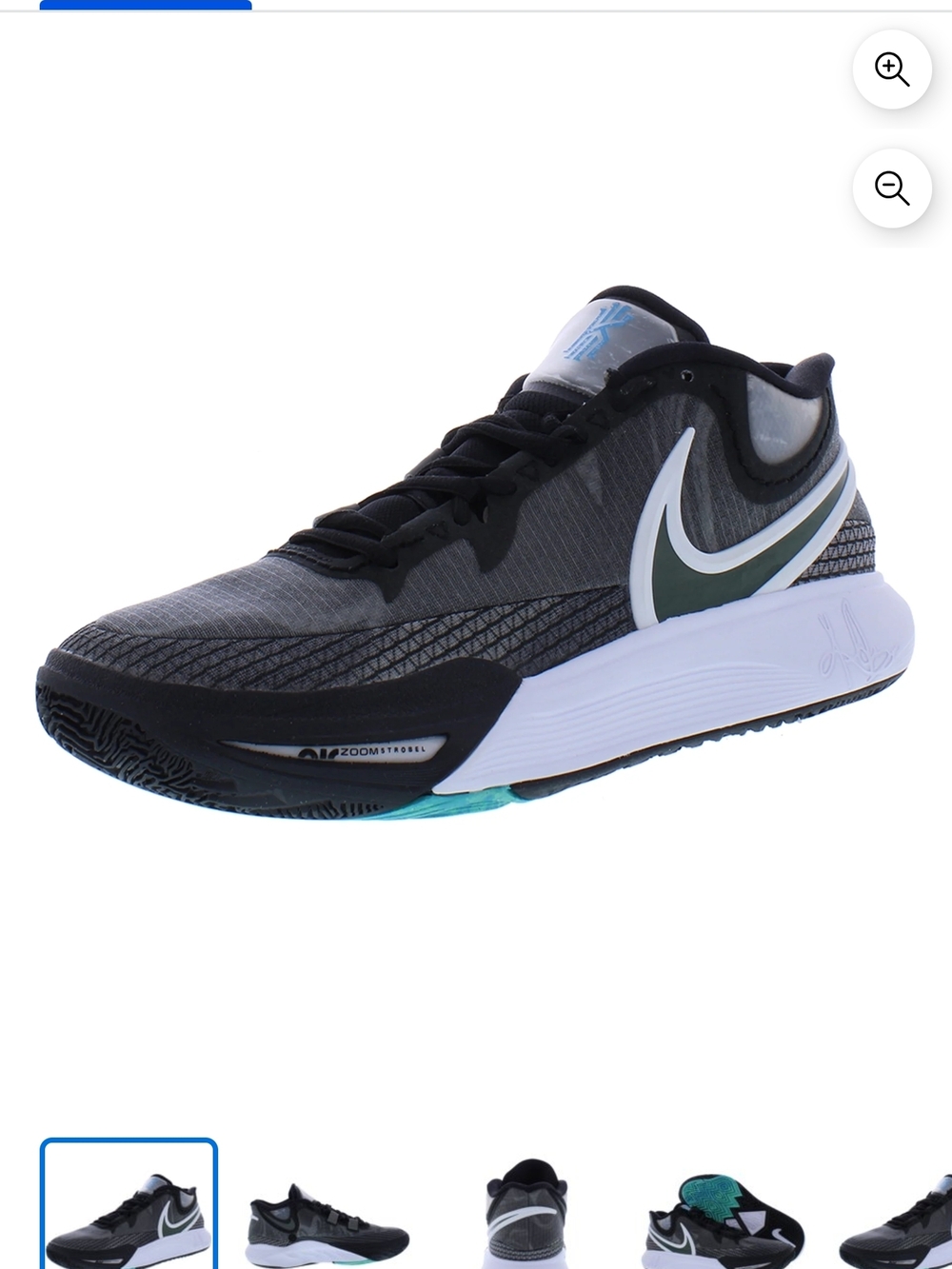 Youth 1 Kids - Nike Kyrie GO GS Low Orca DQ8077-001 Black White Menta NIB